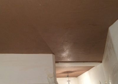 plastered ceiling