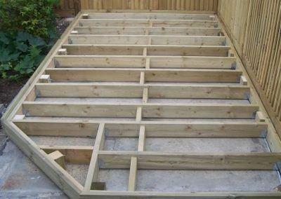 decking structure low level