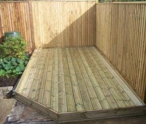 decking structure low level complete