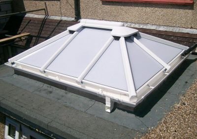 Roof skylight, complete