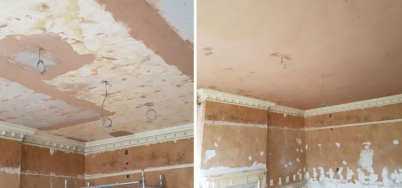 Ceiling Plasterers Back To Flat Littlehampton Bognor Worthing